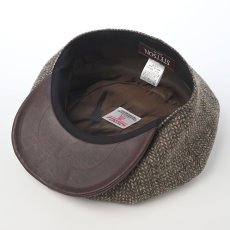 画像4: HARRISTWEED LEATHRE BIG CAS（ハリスツイード レザー ビッグキャス） SE787 ブラウン (4)