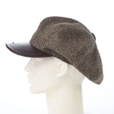 画像7: HARRISTWEED LEATHRE BIG CAS（ハリスツイード レザー ビッグキャス） SE787 ブラウン (7)