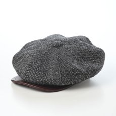 画像1: HARRISTWEED LEATHRE BIG CAS（ハリスツイード レザー ビッグキャス） SE787 グレー (1)