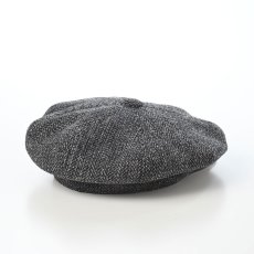 画像2: HARRISTWEED LEATHRE BIG CAS（ハリスツイード レザー ビッグキャス） SE787 グレー (2)