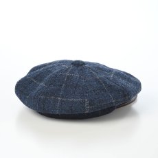 画像2: HARRISTWEED LEATHRE BIG CAS（ハリスツイード レザー ビッグキャス） SE787 ネイビー (2)