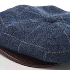 画像3: HARRISTWEED LEATHRE BIG CAS（ハリスツイード レザー ビッグキャス） SE787 ネイビー (3)