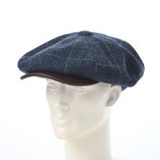 画像5: HARRISTWEED LEATHRE BIG CAS（ハリスツイード レザー ビッグキャス） SE787 ネイビー (5)