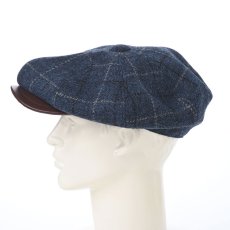 画像6: HARRISTWEED LEATHRE BIG CAS（ハリスツイード レザー ビッグキャス） SE787 ネイビー (6)