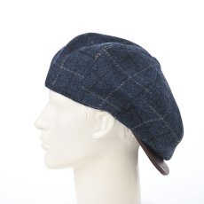 画像8: HARRISTWEED LEATHRE BIG CAS（ハリスツイード レザー ビッグキャス） SE787 ネイビー (8)