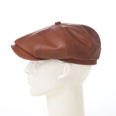 画像6: SHRINK LEATHER CASQUETTE（シュリンクレザー キャスケット） SE788 ブラウン (6)