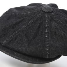 画像3: ONEWASH DENIM CASQUETTE（ワンウォッシュデニム キャスケット） SE789 ブラック (3)