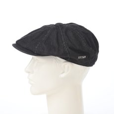 画像6: ONEWASH DENIM CASQUETTE（ワンウォッシュデニム キャスケット） SE789 ブラック (6)