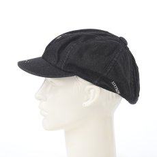 画像7: ONEWASH DENIM CASQUETTE（ワンウォッシュデニム キャスケット） SE789 ブラック (7)