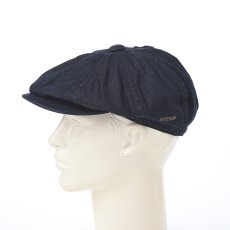 画像6: ONEWASH DENIM CASQUETTE（ワンウォッシュデニム キャスケット） SE789 ネイビー (6)