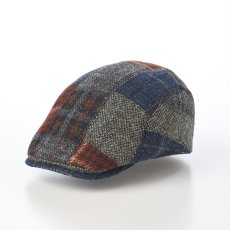 画像1: HARRISTWEED PATCHWORK HUNTING（ハリスツイード パッチワーク ハンチング） SE790 ブラウン (1)