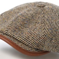 画像3: IRISH TWEED CASQUETTE（アイリッシュツイード キャスケット） ST236EU ベージュ (3)